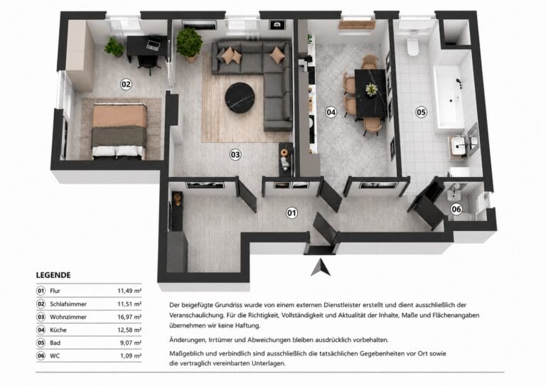KS7 Visualisierter Grundriss